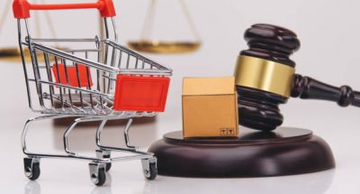 Auction wooden hammer on stand isolated on white. Element for auctions that helps to sell things by hitting the stand. Gavel decision-making symbol in flat styl