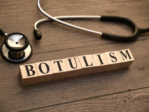 Botulism, text words typography written with wooden letter, health and medical concept